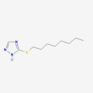 molecular formula C10H19N3S B3285603 3-(Octylthio)-4h-1,2,4-triazole CAS No. 80755-99-3