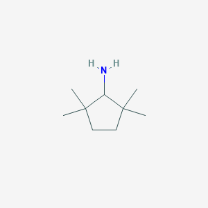 molecular formula C9H19N B3285651 2,2,5,5-tetramethylcyclopentan-1-amine CAS No. 80864-07-9
