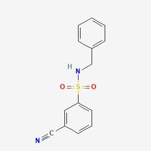 molecular formula C14H12N2O2S B3285661 N-benzyl-3-cyanobenzenesulfonamide CAS No. 808761-46-8