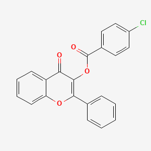 (4-Oxo-2-phenylchromen-3-yl) 4-chlorobenzoate