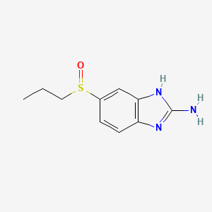 molecular formula C10H13N3OS B3285708 Albendazole-2-aminosulfoxide CAS No. 80983-35-3