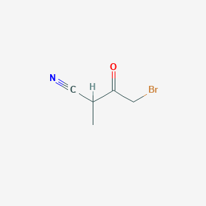 molecular formula C5H6BrNO B3285728 4-Bromo-2-methyl-3-oxobutanenitrile CAS No. 81056-51-1
