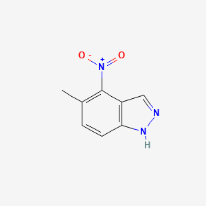 molecular formula C8H7N3O2 B3285745 5-methyl-4-nitro-1H-indazole CAS No. 81115-59-5
