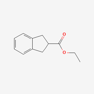 molecular formula C12H14O2 B3285794 ethyl 2,3-dihydro-1H-indene-2-carboxylate CAS No. 81290-34-8