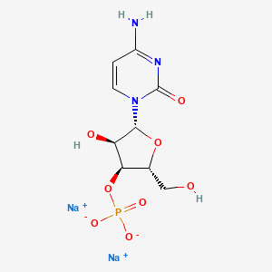 molecular formula C9H14N3NaO8P B3285874 3'-Cytidylic acid, disodium salt CAS No. 81487-29-8