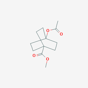 molecular formula C12H18O4 B3285963 Methyl 4-acetoxybicyclo[2.2.2]octane-1-carboxylate CAS No. 81687-91-4