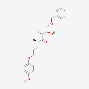 molecular formula C24H32O5 B032860 (2R,3R,5S)-2-hydroxy-8-(4-methoxyphenoxy)-3,5-dimethyl-1-phenylmethoxyoctan-4-one CAS No. 276690-15-4