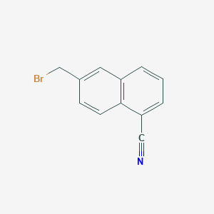 molecular formula C12H8BrN B3286089 6-(Bromomethyl)-1-naphthonitrile CAS No. 81940-37-6