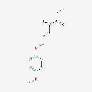 molecular formula C15H22O3 B032861 (4S)-7-(4-Methoxyphenoxy)-4-methyl-3-heptanone CAS No. 276690-14-3