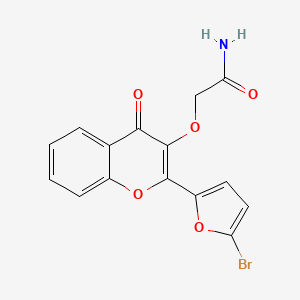 2-((2-(5-bromofuran-2-yl)-4-oxo-4H-chromen-3-yl)oxy)acetamide