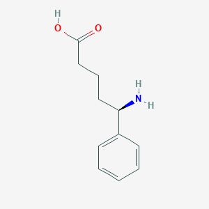 molecular formula C11H15NO2 B3286122 (5R)-5-Amino-5-phenylpentanoic acid CAS No. 820223-89-0