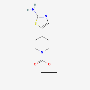 Tert-butyl 4-(2-aminothiazol-5-yl)piperidine-1-carboxylate
