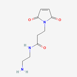 molecular formula C9H13N3O3 B3286158 N-(2-Aminoethyl)-3-(2,5-dioxo-2,5-dihydro-1H-pyrrol-1-yl)propanamide CAS No. 820247-10-7
