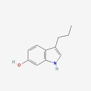 molecular formula C11H13NO B3286190 3-propyl-1H-indol-6-ol CAS No. 820960-40-5