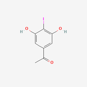 molecular formula C8H7IO3 B3286193 Ethanone, 1-(3,5-dihydroxy-4-iodophenyl)- CAS No. 820972-63-2