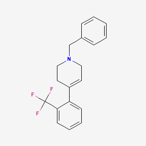 1-Benzyl-4-(2-(trifluoromethyl)phenyl)-1,2,3,6-tetrahydropyridine