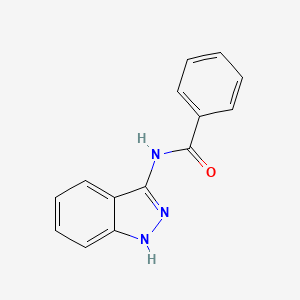 molecular formula C14H11N3O B3286257 N-(1H-Indazol-3-yl)benzamide CAS No. 82215-92-7