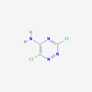 molecular formula C3H2Cl2N4 B3286268 Dichloro-1,2,4-triazin-5-amine CAS No. 823-62-1