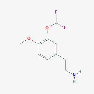 2-[3-(Difluoromethoxy)-4-methoxyphenyl]ethan-1-amine