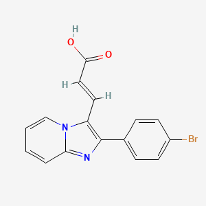 3-[2-(4-Bromophenyl)imidazo[1,2-a]pyridin-3-yl]acrylic acid