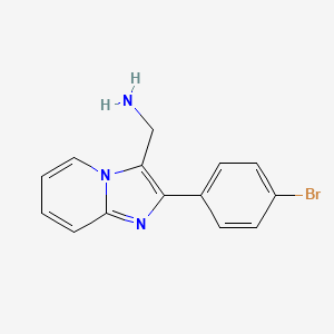 (2-(4-Bromophenyl)imidazo[1,2-a]pyridin-3-yl)methanamine