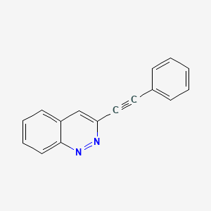 molecular formula C16H10N2 B3286346 3-(Phenylethynyl)cinnoline CAS No. 82453-35-8