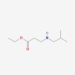 molecular formula C9H19NO2 B3286357 Ethyl 3-[(2-methylpropyl)amino]propanoate CAS No. 82560-61-0