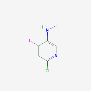 molecular formula C6H6ClIN2 B3286381 6-chloro-4-iodo-N-methylpyridin-3-amine CAS No. 825643-59-2
