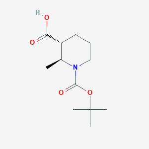 molecular formula C12H21NO4 B3286526 2S,3R-1-Boc-2-methyl-piperidine-3-carboxylic acid CAS No. 828300-51-2