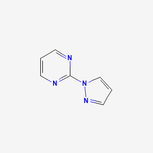 molecular formula C7H6N4 B3286537 2-(1H-Pyrazol-1-yl)pyrimidine CAS No. 82882-56-2