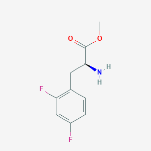 molecular formula C10H11F2NO2 B3286581 methyl (2S)-2-amino-3-(2,4-difluorophenyl)propanoate CAS No. 831191-82-3