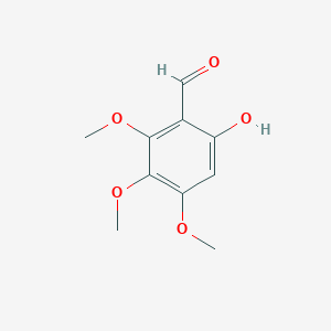 molecular formula C10H12O5 B3286623 6-Hydroxy-2,3,4-trimethoxybenzaldehyde CAS No. 832-65-5
