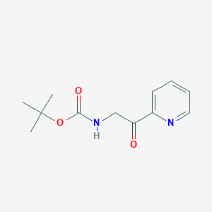 molecular formula C12H16N2O3 B3286626 Tert-butyl N-[2-oxo-2-(pyridin-2-YL)ethyl]carbamate CAS No. 832077-44-8