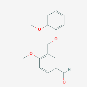 4-Methoxy-3-[(2-methoxyphenoxy)methyl]benzaldehyde