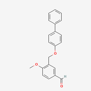 4-Methoxy-3-[(4-phenylphenoxy)methyl]benzaldehyde