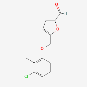 5-((3-Chloro-2-methylphenoxy)methyl)furan-2-carbaldehyde