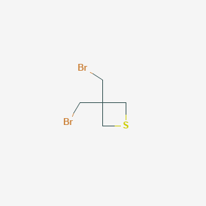 molecular formula C5H8Br2S B3287003 3,3-Bis(bromomethyl)thietane CAS No. 835604-79-0