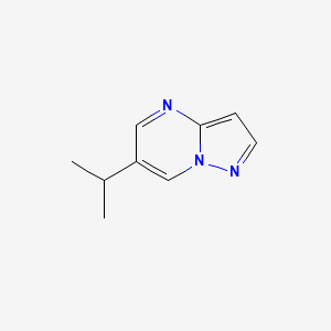 molecular formula C9H11N3 B3287074 6-Isopropylpyrazolo[1,5-a]pyrimidine CAS No. 83724-76-9