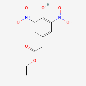 molecular formula C10H10N2O7 B3287111 ETHYL 2-(4-HYDROXY-3,5-DINITROPHENYL)ACETATE CAS No. 83799-60-4