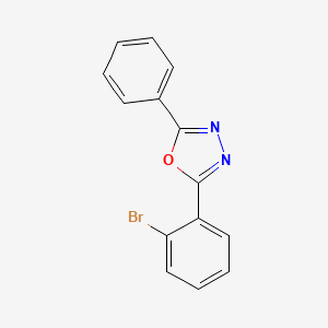 molecular formula C14H9BrN2O B3287128 2-(2-Bromophenyl)-5-phenyl-1,3,4-oxadiazole CAS No. 83817-43-0
