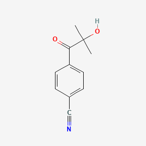 molecular formula C11H11NO2 B3287141 4-(2-Hydroxy-2-methylpropanoyl)benzonitrile CAS No. 83846-36-0
