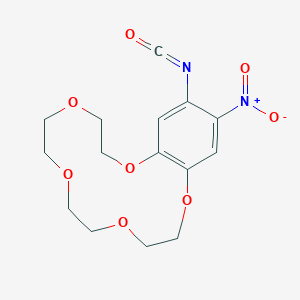 molecular formula C15H18N2O8 B3287158 4'-Isocyanato-5'-nitrobenzo-15-crown-5 CAS No. 83935-64-2