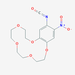 17-Isocyanato-18-nitro-2,5,8,11,14-pentaoxabicyclo[13.4.0]nonadeca-1(15),16,18-triene