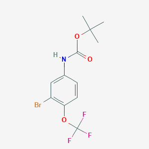 (3-Bromo-4-trifluoromethoxy-phenyl)-carbamic acid tert-butyl ester