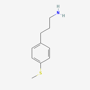 molecular formula C10H15NS B3287170 4-(Methylthio)benzenepropanamine CAS No. 83987-53-5
