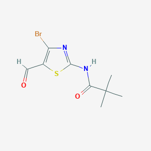 N-(4-Bromo-5-formylthiazol-2-yl)pivalamide