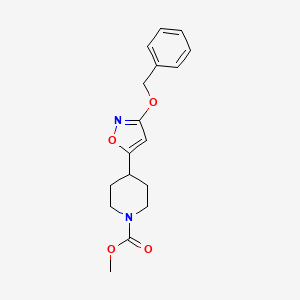 Methyl 4-(3-(benzyloxy)isoxazol-5-yl)piperidine-1-carboxylate
