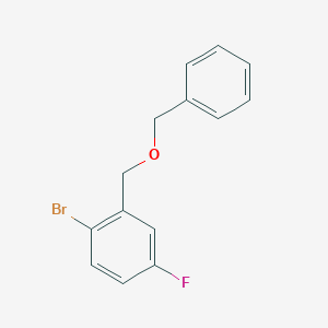 molecular formula C14H12BrFO B3287261 2-((Benzyloxy)methyl)-1-bromo-4-fluorobenzene CAS No. 842167-64-0