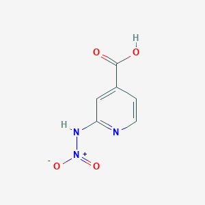 molecular formula C6H5N3O4 B3287268 2-Nitroamino-isonicotinic acid CAS No. 84249-03-6