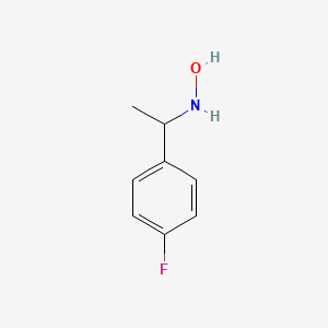 molecular formula C8H10FNO B3287287 N-[1-(4-fluorophenyl)ethyl]hydroxylamine CAS No. 84271-13-6